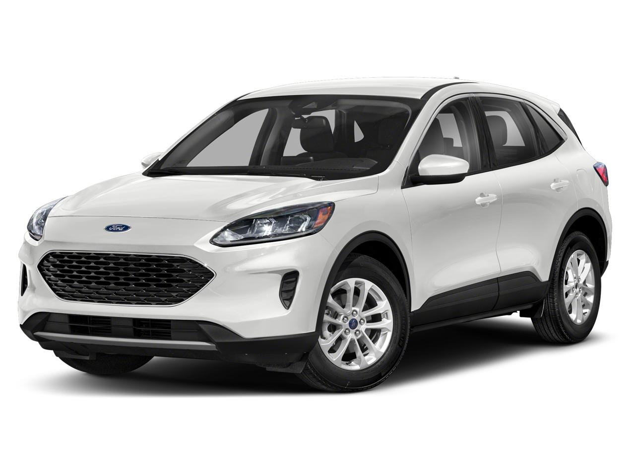 2022 Ford Escape SE in Oxford White — front three-quarter view