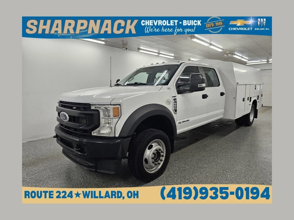 2022 Ford Super Duty F-550 DRW XL in White — front three-quarter view