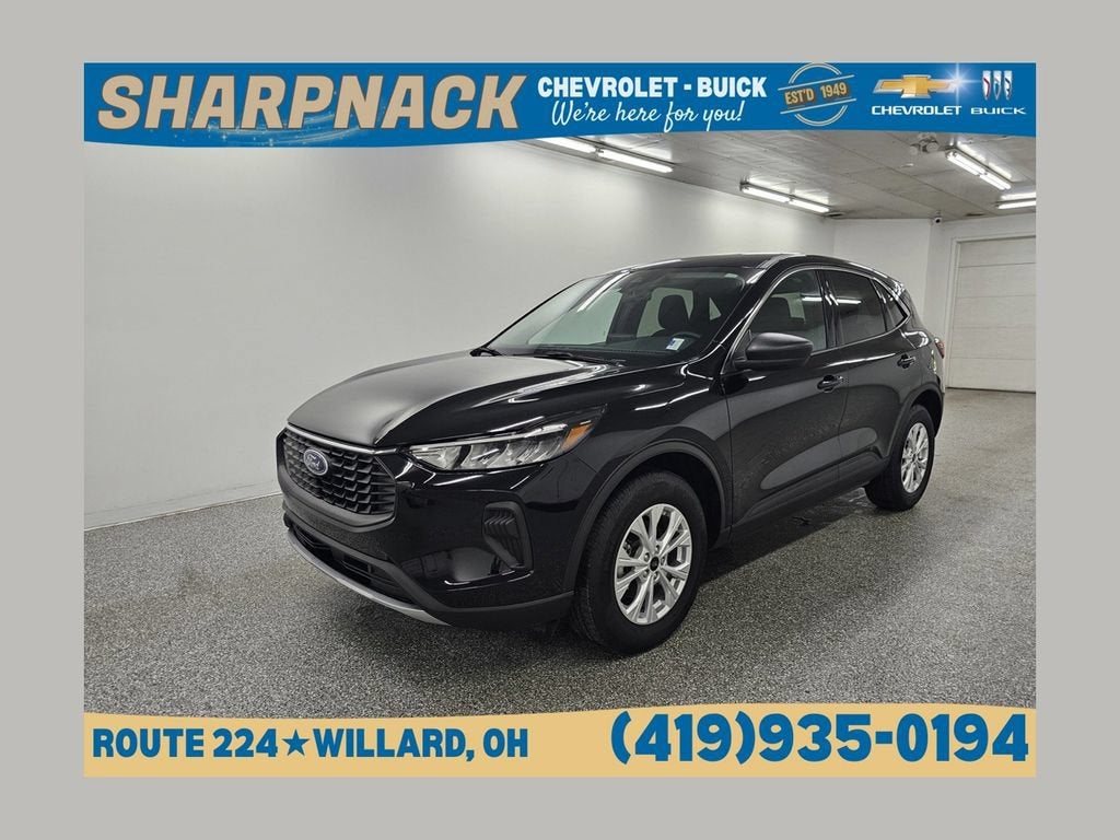 2024 Ford Escape Active in Black — front three-quarter view