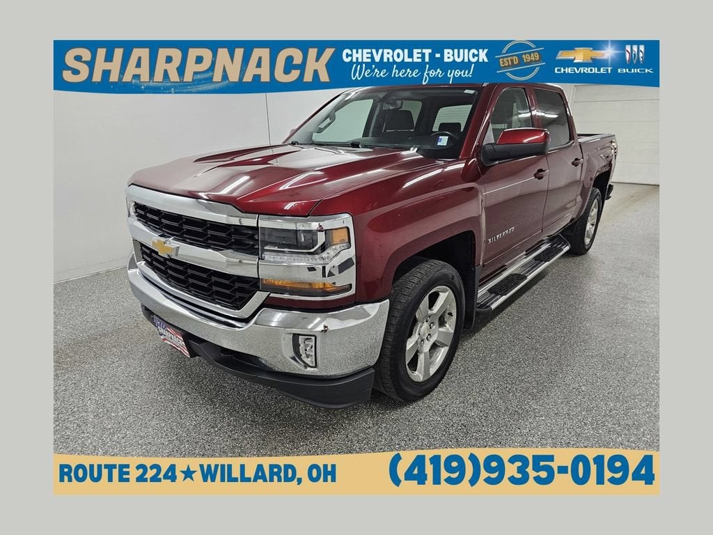 2016 Chevrolet Silverado 1500 LT in Siren Red Tintcoat — front three-quarter view