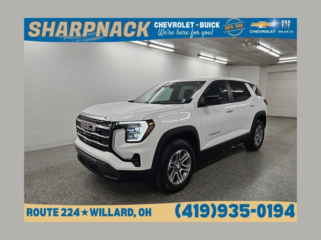 2026 GMC Terrain Elevation in Summit White — front three-quarter view