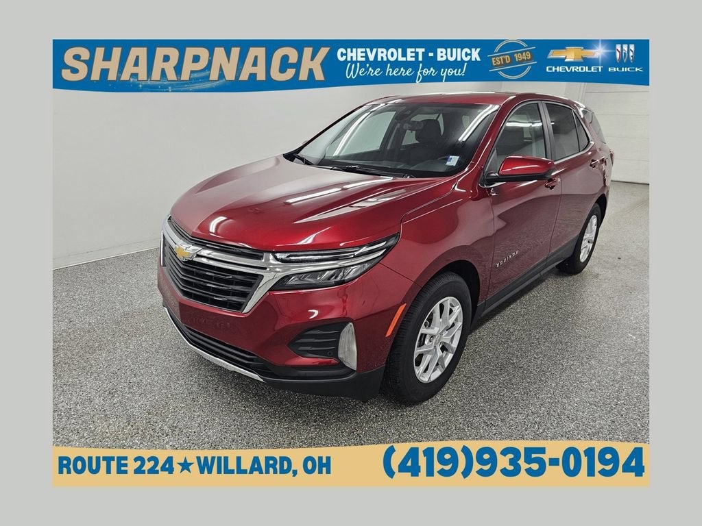 2024 Chevrolet Equinox LT in Radiant Red Tintcoat — front three-quarter view