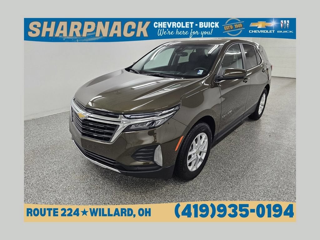 2024 Chevrolet Equinox LT in Harvest Bronze Metallic — front three-quarter view