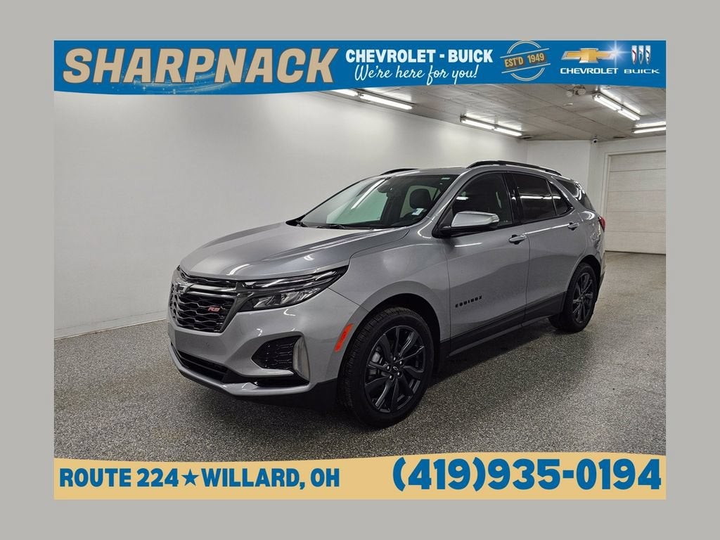 2023 Chevrolet Equinox RS in Sterling Gray Metallic — front three-quarter view