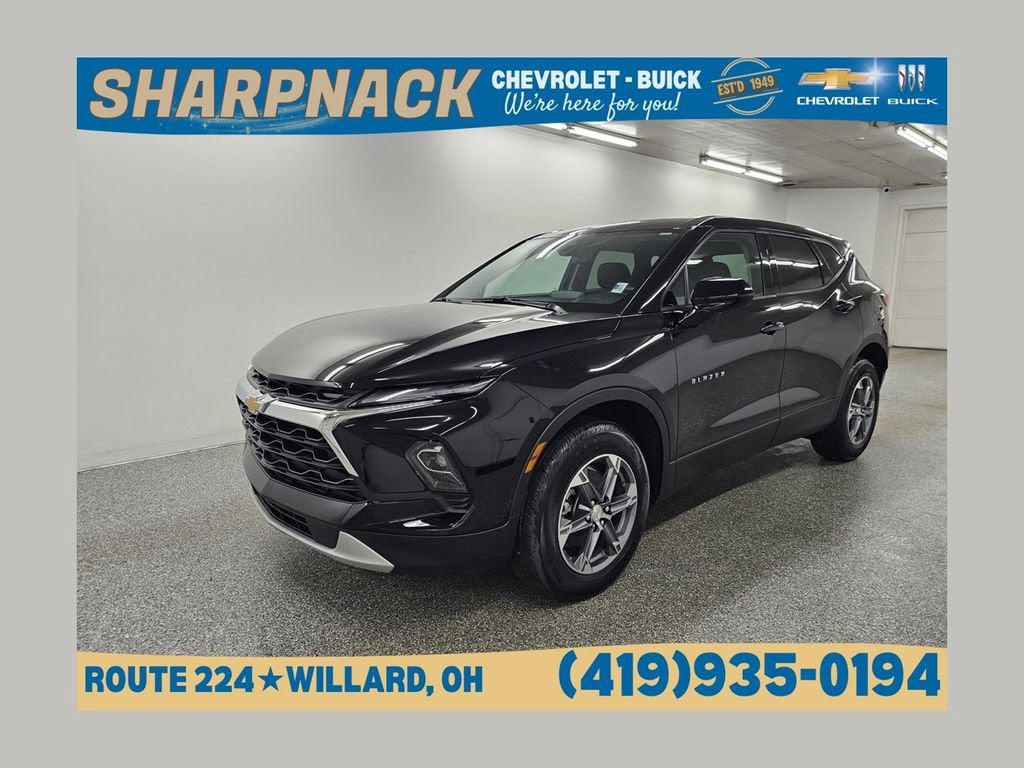 2026 Chevrolet Blazer 2LT in Black — front three-quarter view