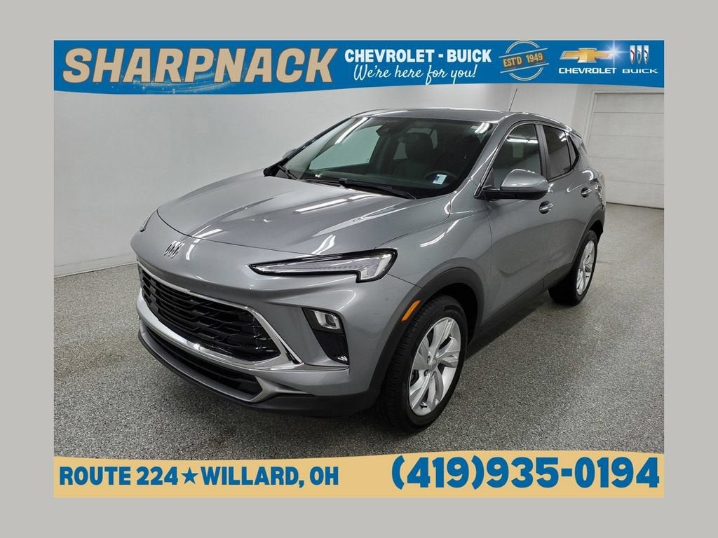 2024 Buick Encore GX Preferred in Moonstone Gray Metallic — front three-quarter view