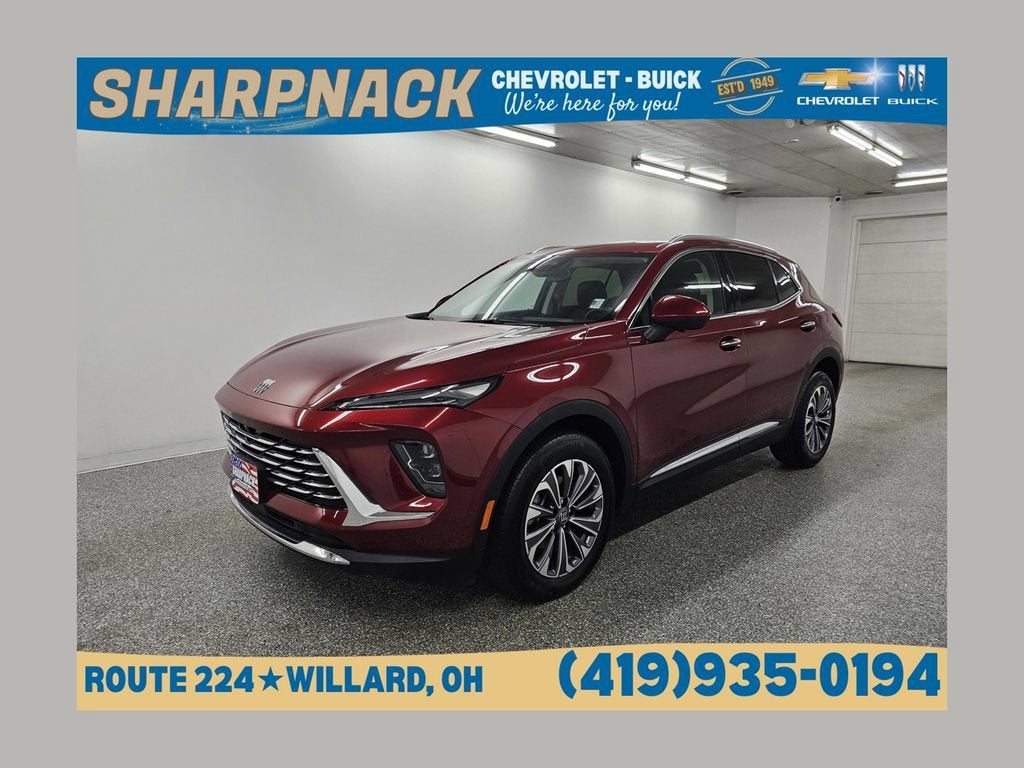 2024 Buick Envision Preferred in Cinnabar Metallic — front three-quarter view