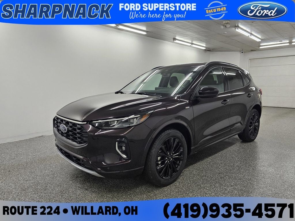 2023 Ford Escape ST-Line Elite in Cinnabar Red — front three-quarter view
